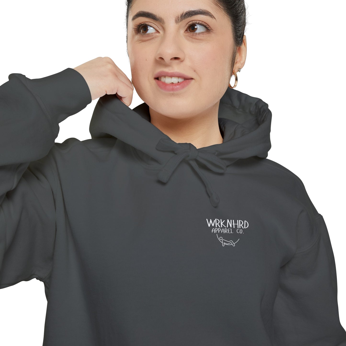 WRKNHRD Logo Basic Pepper Hoodie