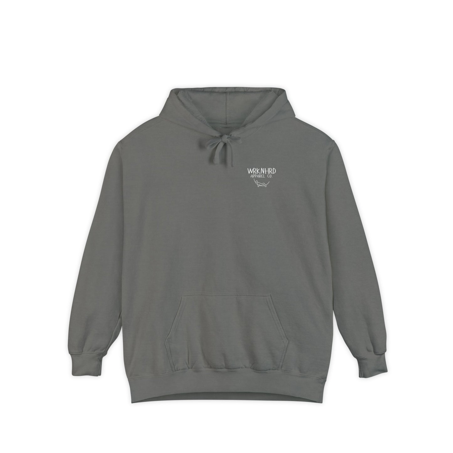 WRKNHRD Logo Basic Grey Hoodie